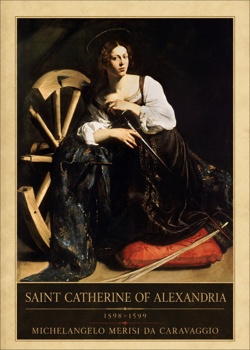 Michelangelo Merisi da Caravaggio Saint Catherine of Alexandria I No1 - Poster