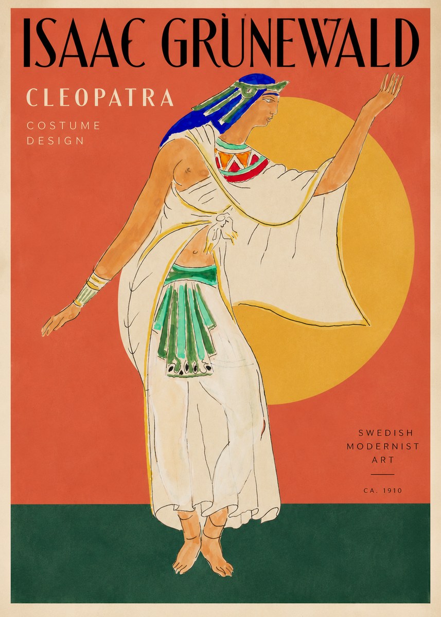 Isaac Grünewald Cleopatra - Costume Design No2 - Poster