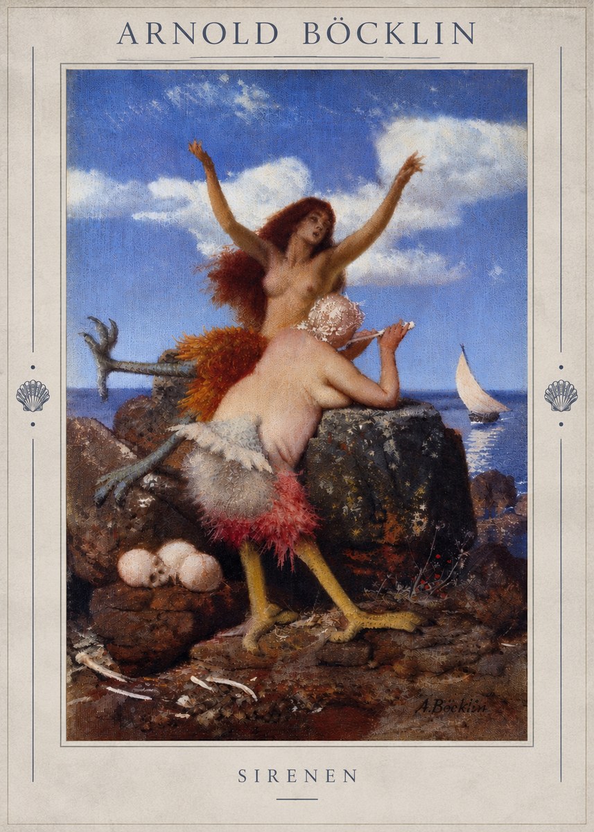 Arnold Böcklin Sirenen No4 - Poster