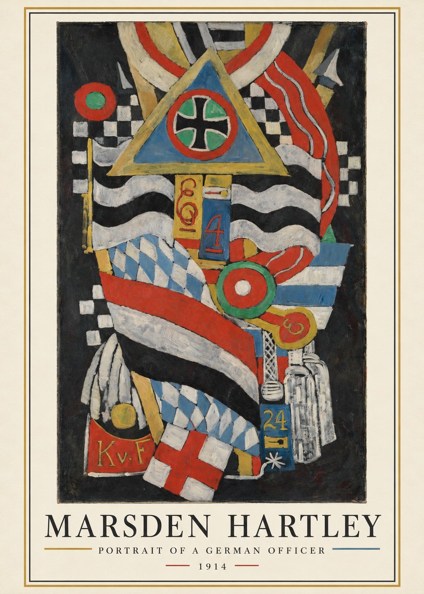 Marsden Hartley Portrait of a German Officer I No3 - Poster