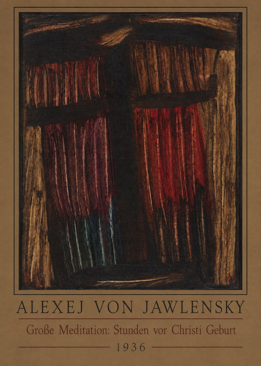 Alexej von Jawlensky Große Meditation: Stunden Vor Christi Geburt No2 - Poster