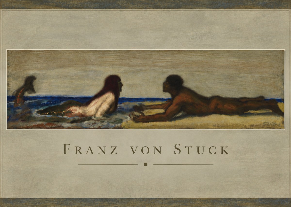 Franz von Stuck Mermaids No4 - Poster
