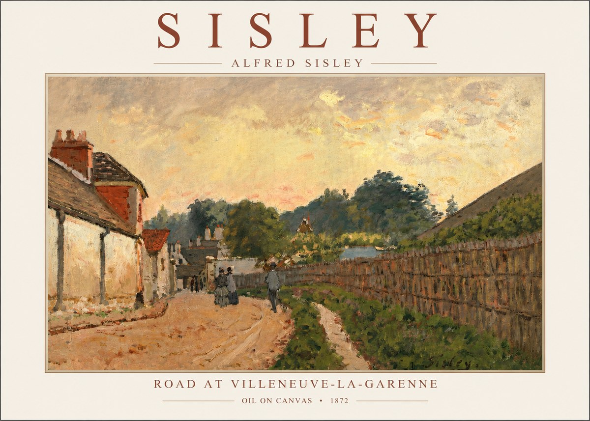 Sisley Road at Villeneuve-la-garenne No3 - Poster