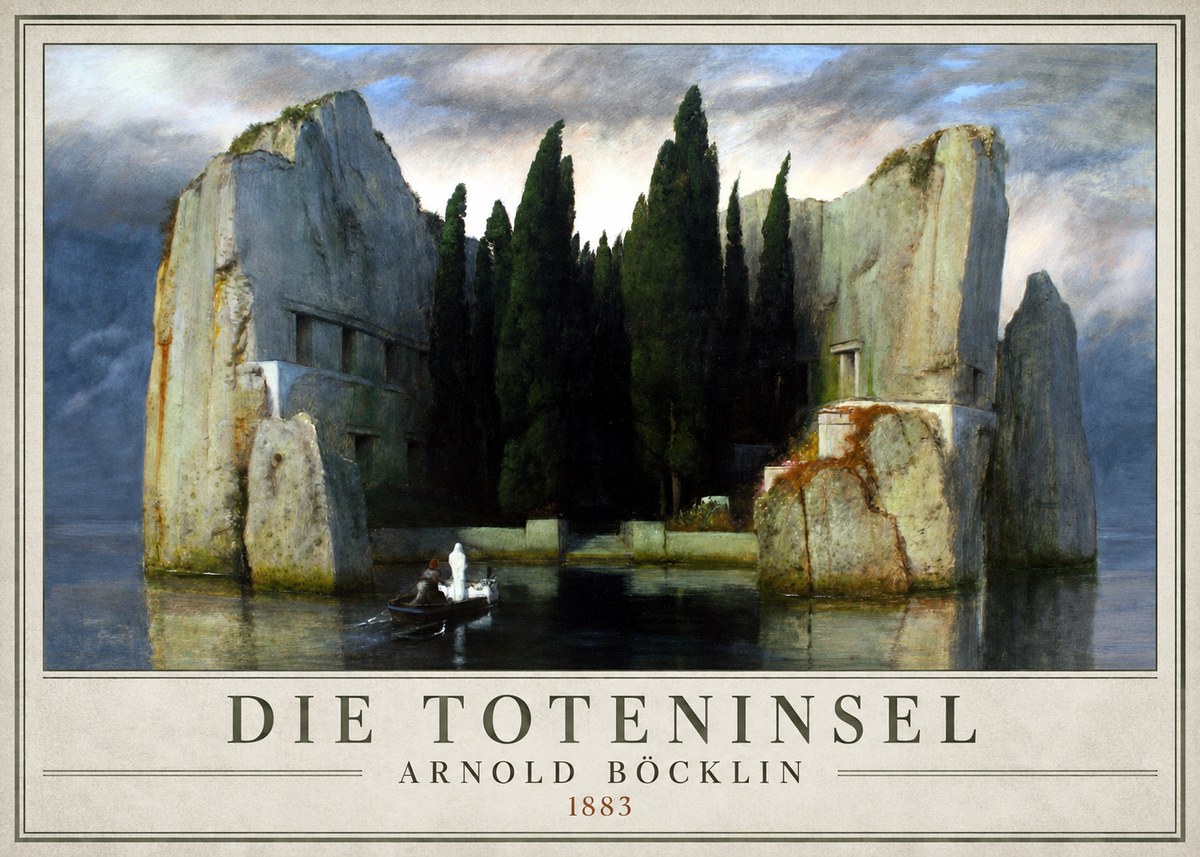 Arnold Böcklin Die Toteninsel I No1 - Poster