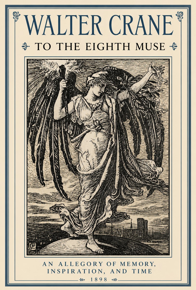 Walter Crane To the Eighth Muse No3 - Poster