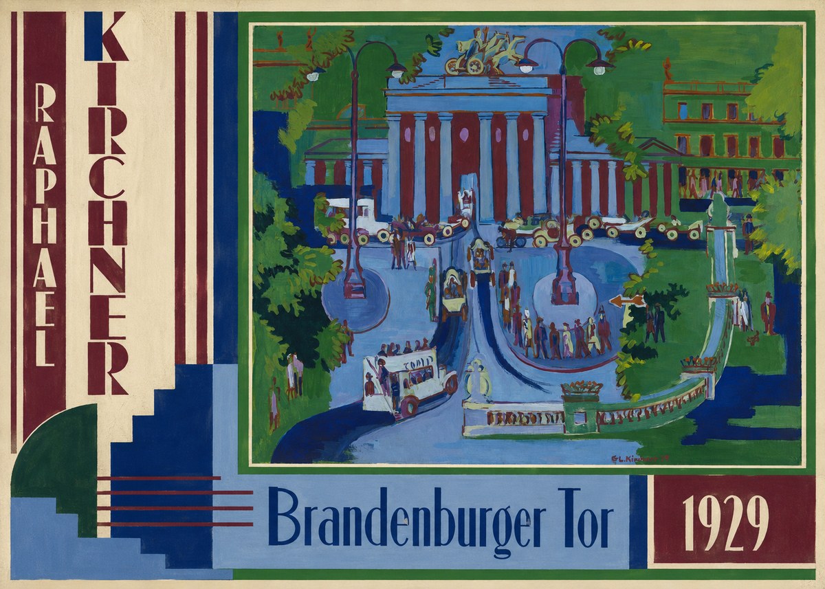 Raphael Kirchner Brandenburger Tor 1929 No2 - Poster