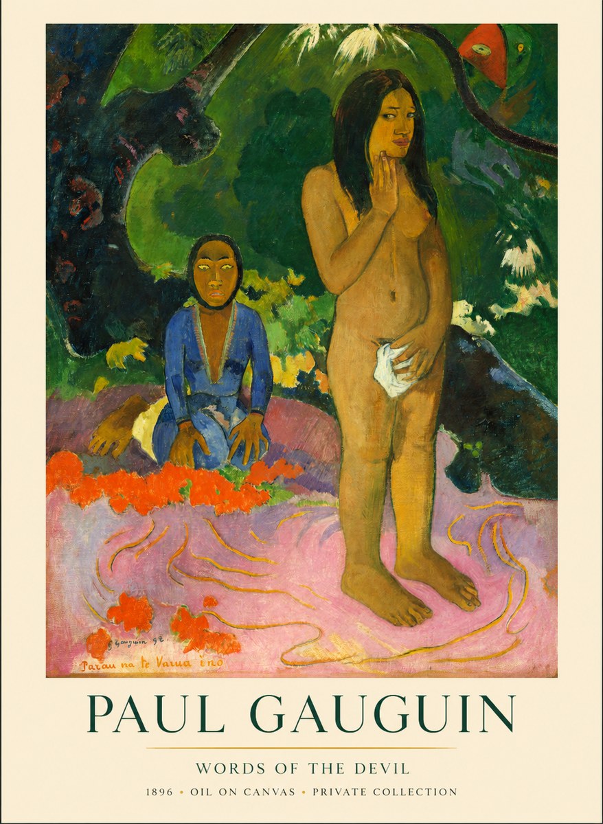 Paul Gauguin Words of the Devil No1 - Poster