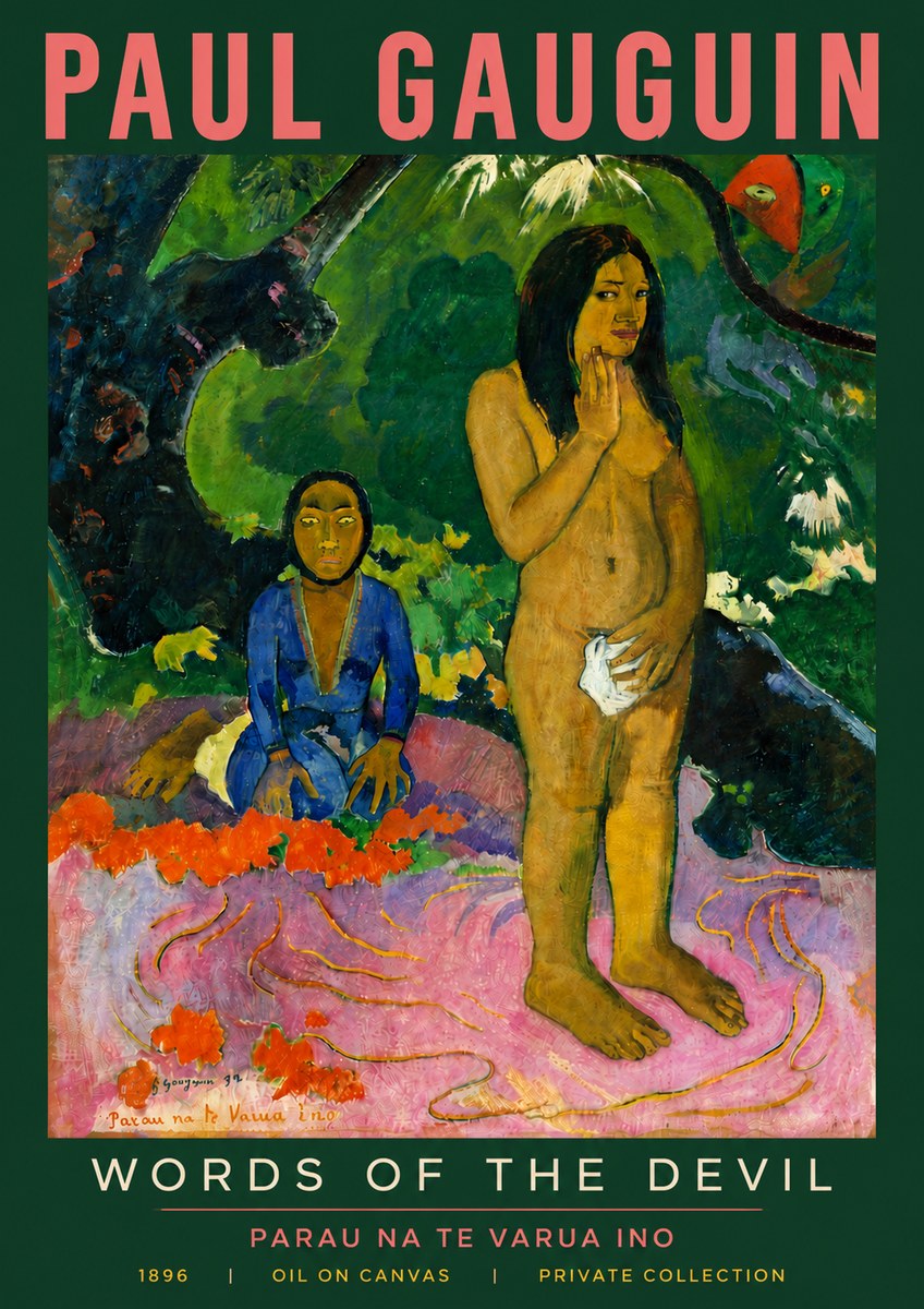 Paul Gauguin Words of the Devil No5 - Poster