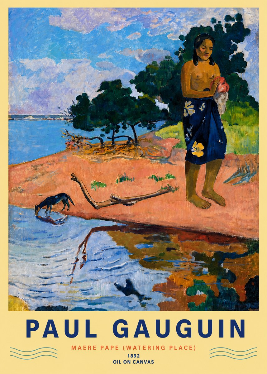 Paul Gauguin Maere Pape (Watering Place) No6 - Poster