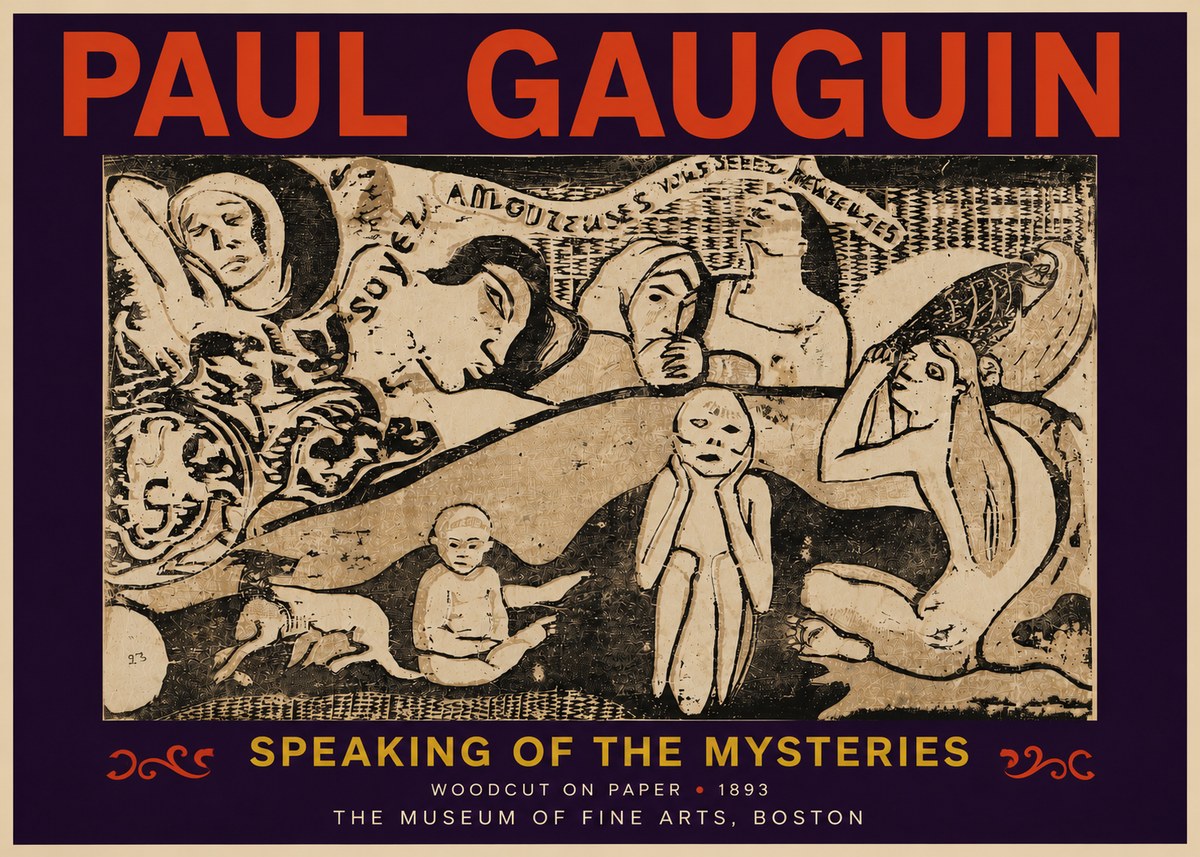 Paul Gauguin Speaking of the Mysteries No6 - Poster