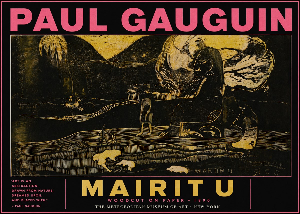 Paul Gauguin Mairit U No3 - Poster