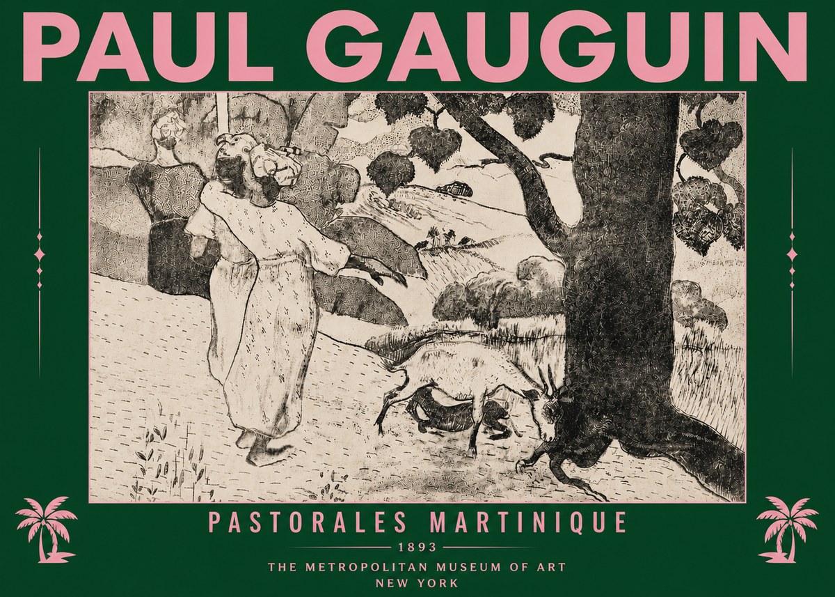 Paul Gauguin Pastorales Martinique No6 - Poster