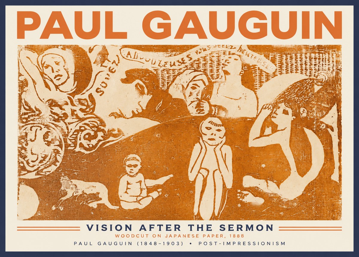 Paul Gauguin Amoureuses (Lovers) No3 - Poster