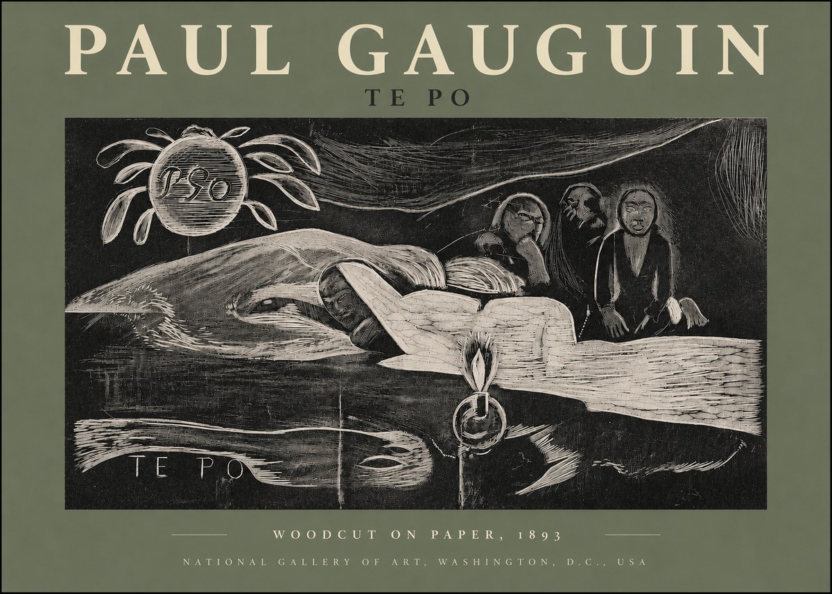 Paul Gauguin Te Po No3 - Poster