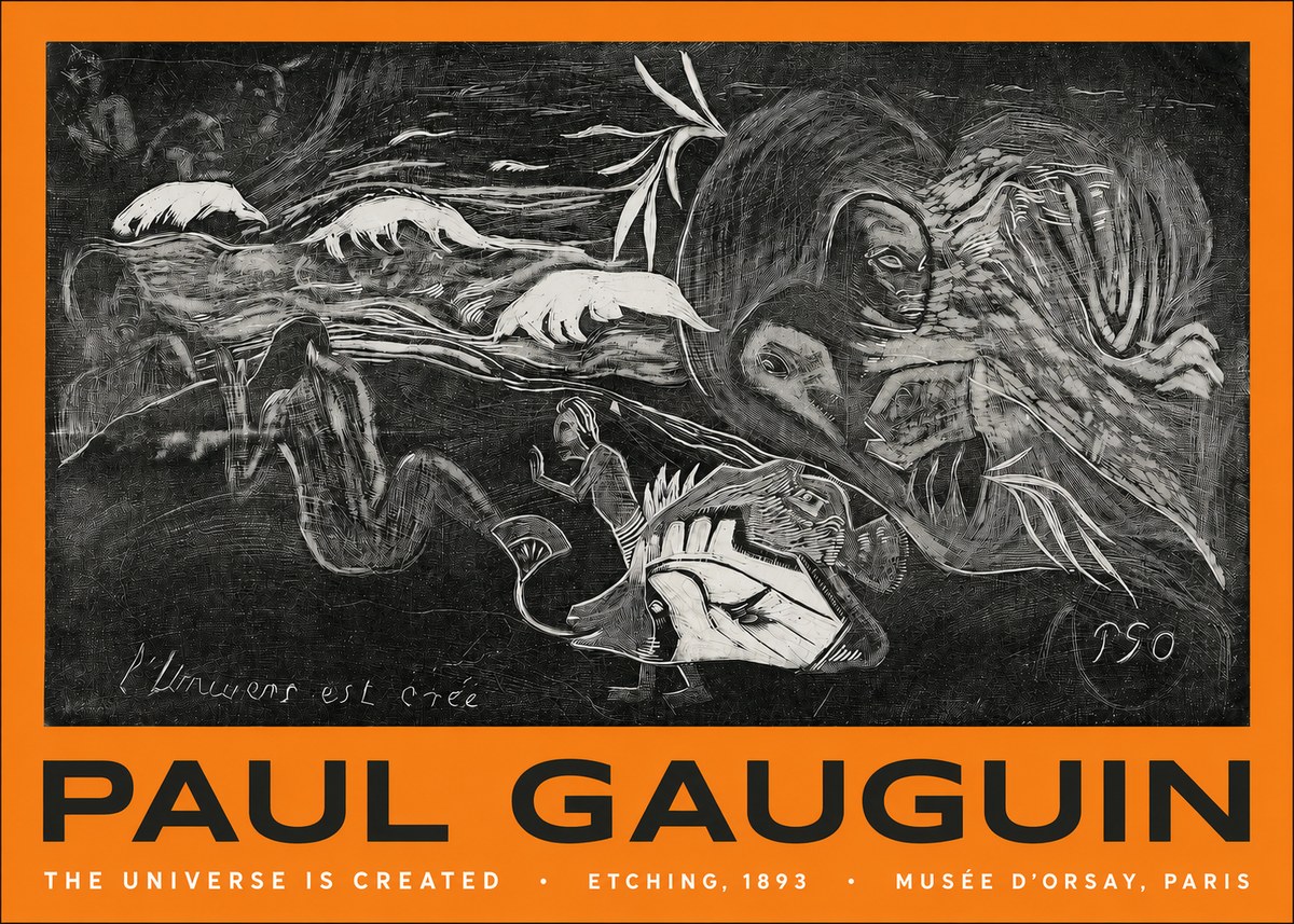 Paul Gauguin The Universe Is Created I No2 - Poster