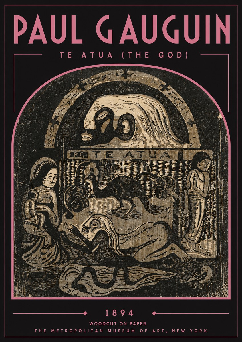 Paul Gauguin Te Atua (the God) No3 - Poster