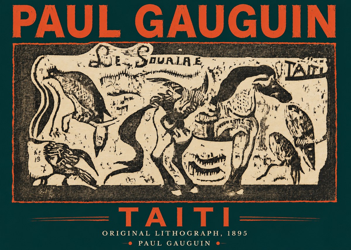 Paul Gauguin Taiti No4 - Poster
