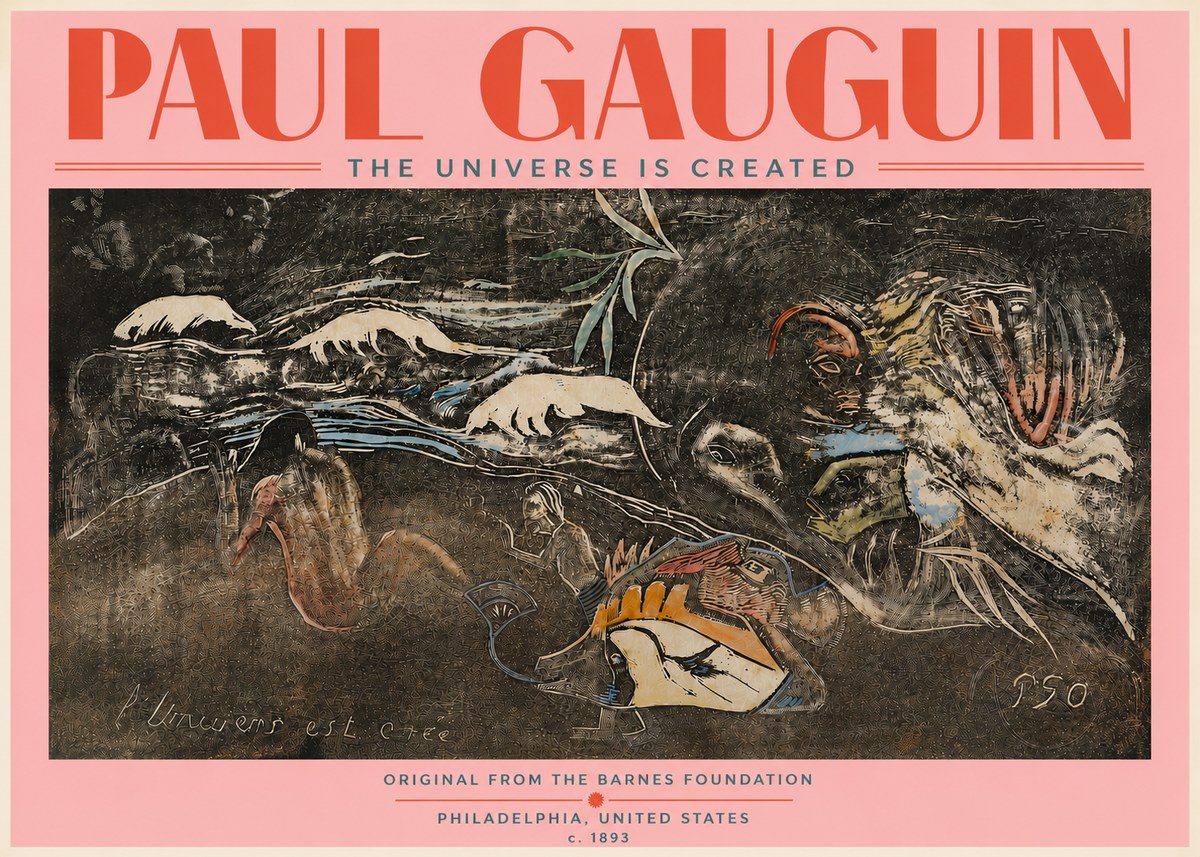 Paul Gauguin The Universe Is Created II No5 - Poster