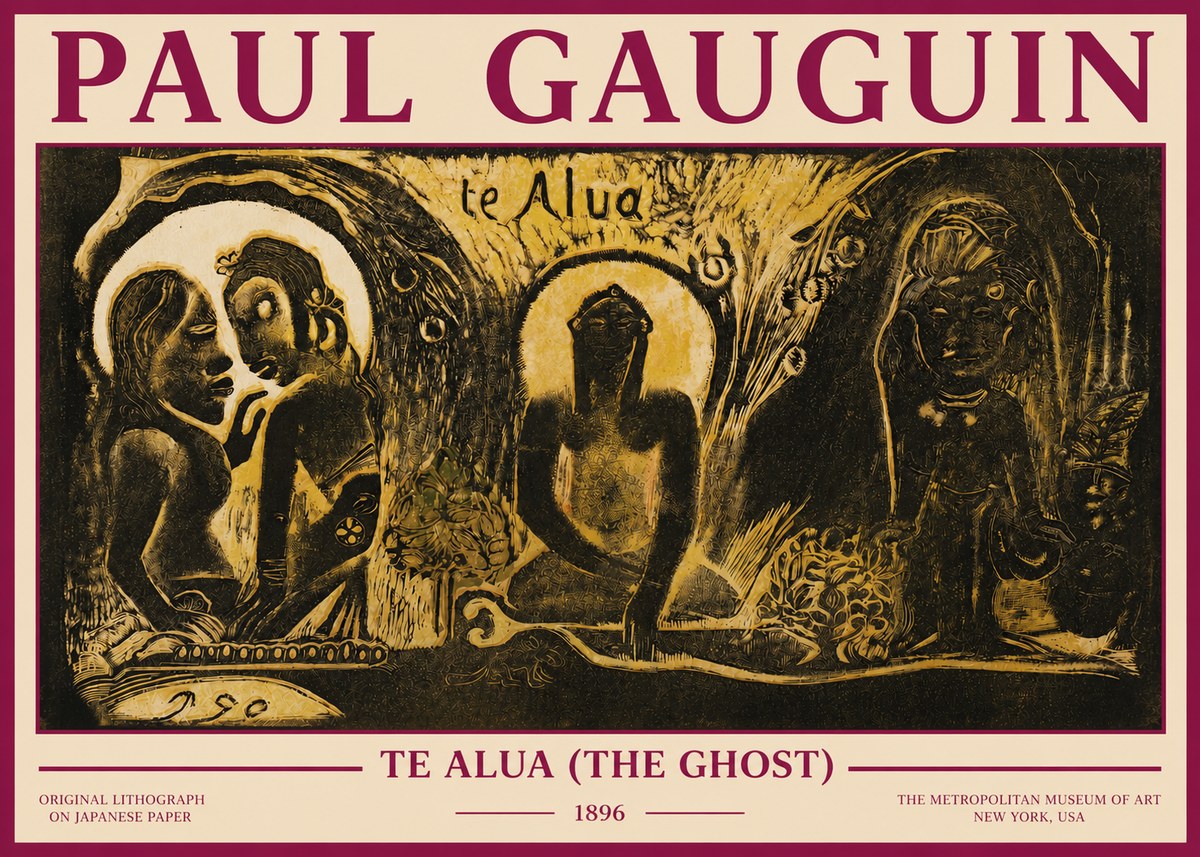 Paul Gauguin Te Alua (the Ghost) No3 - Poster