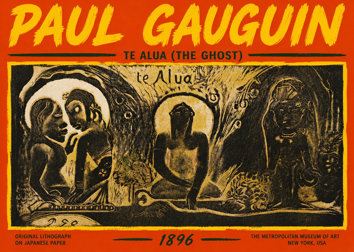Paul Gauguin Te Alua (the Ghost) No5 - Poster