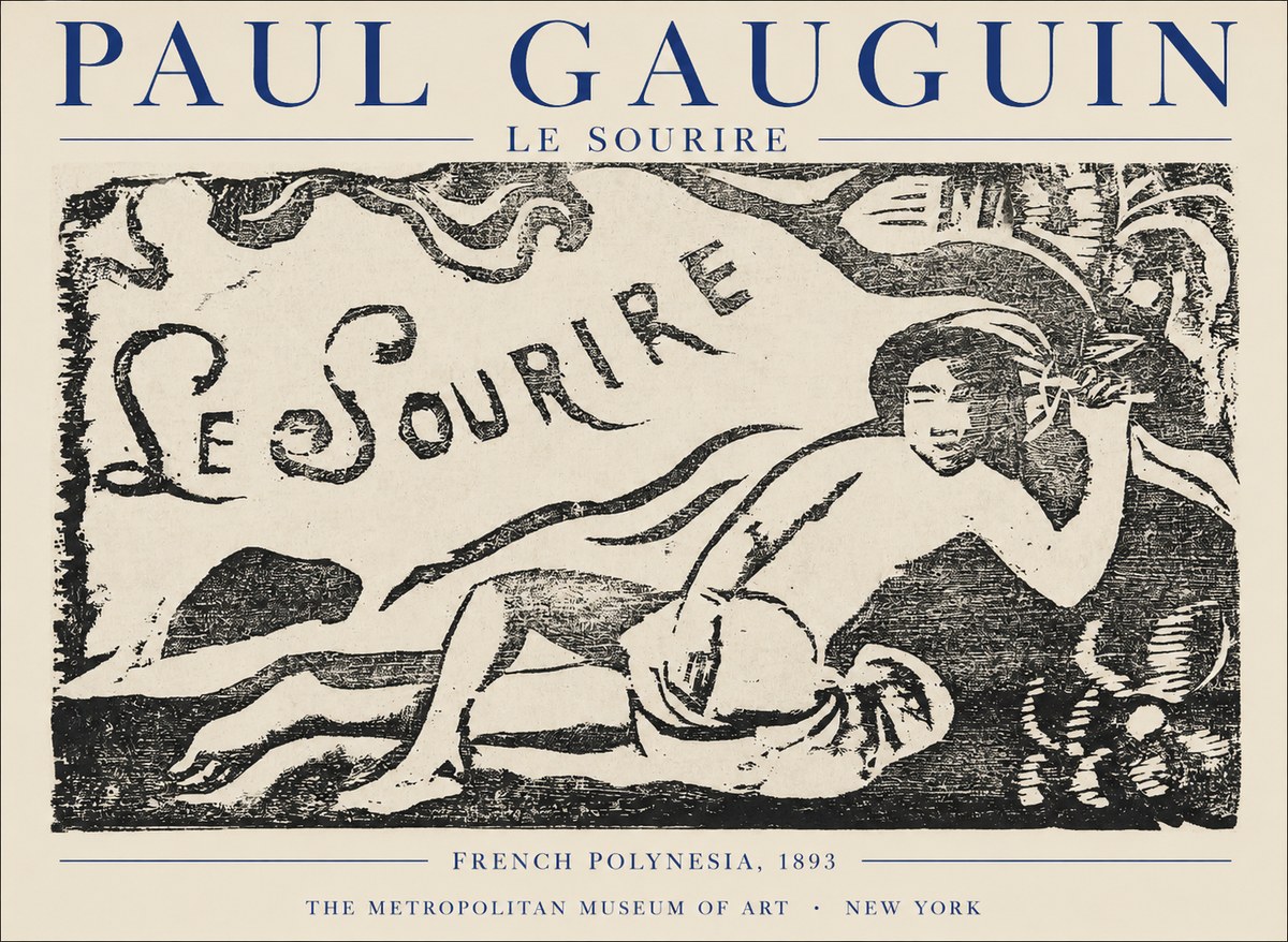 Paul Gauguin Le Sourire No1 - Poster
