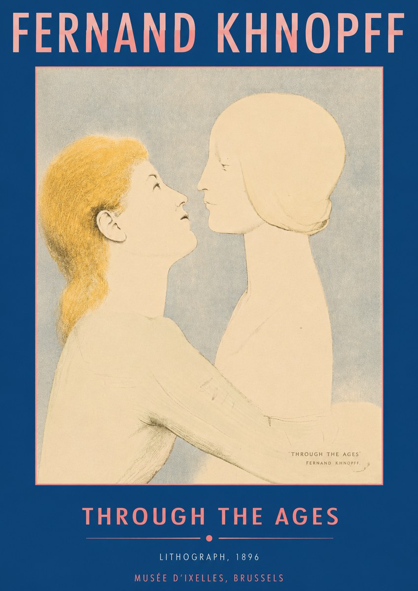 Fernand Khnopff Through the Ages No6 - Poster