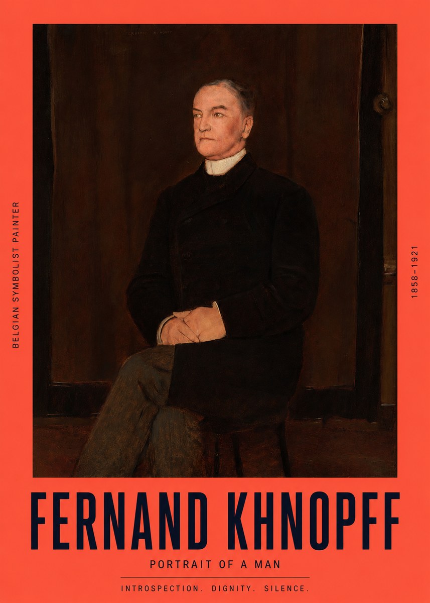 Fernand Khnopff Portrait of a Man No2 - Poster