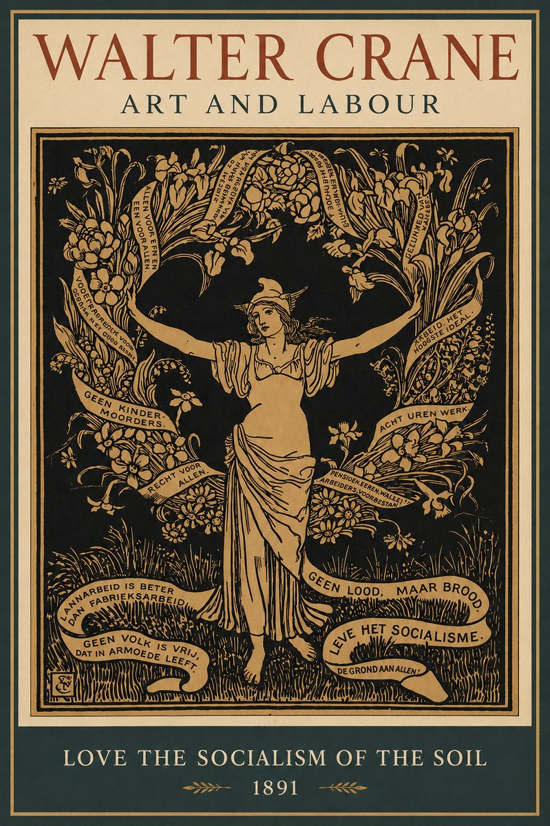 Walter Crane Art and Labour No2 - Poster