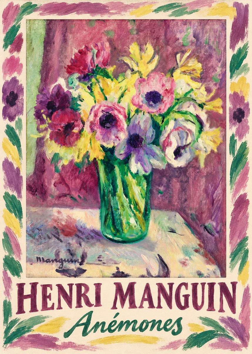 Henri Manguin Anémones No1 - Poster
