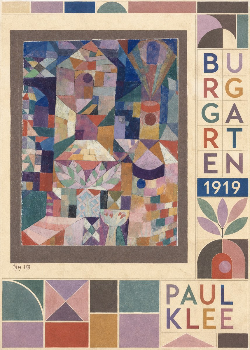 Paul Klee Burggarten No5 - Poster