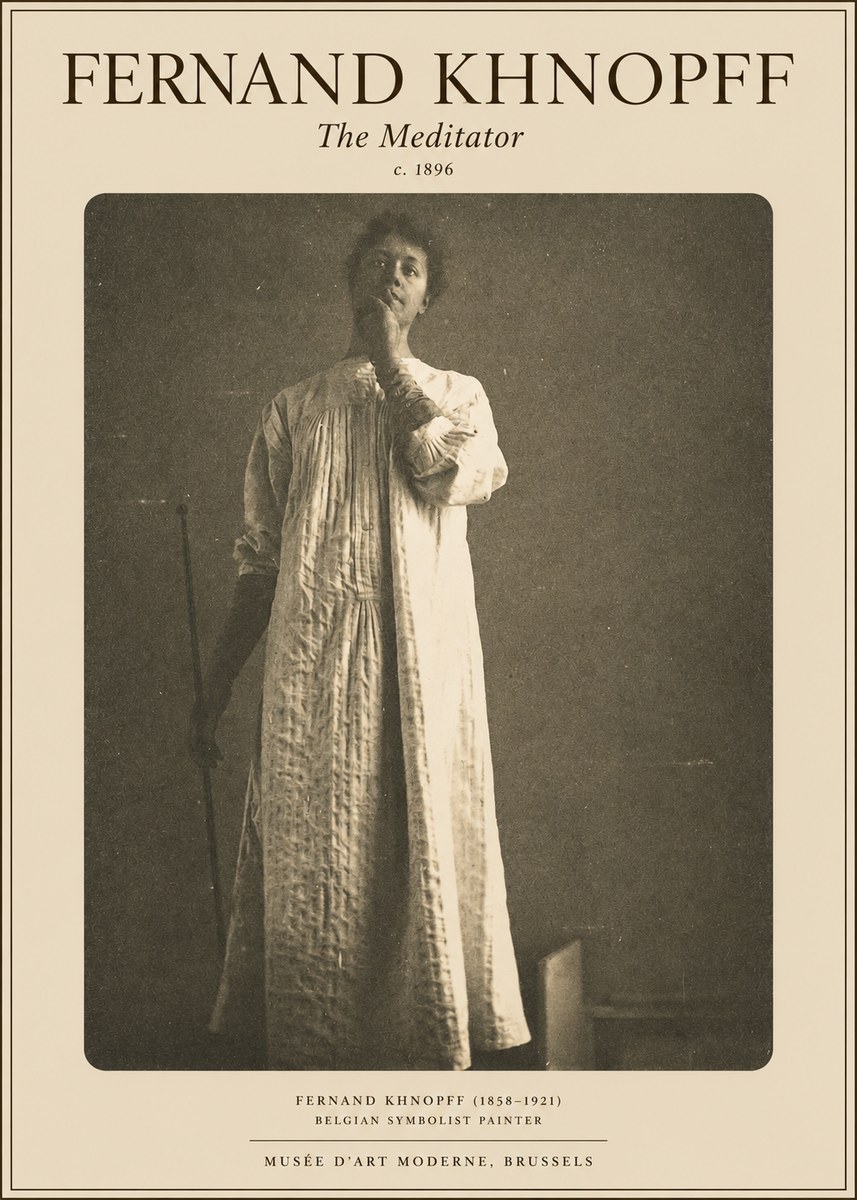 Fernand Khnopff The Dreamer No5 - Poster