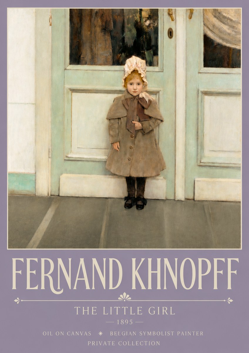 Fernand Khnopff The Little Girl No3 - Poster