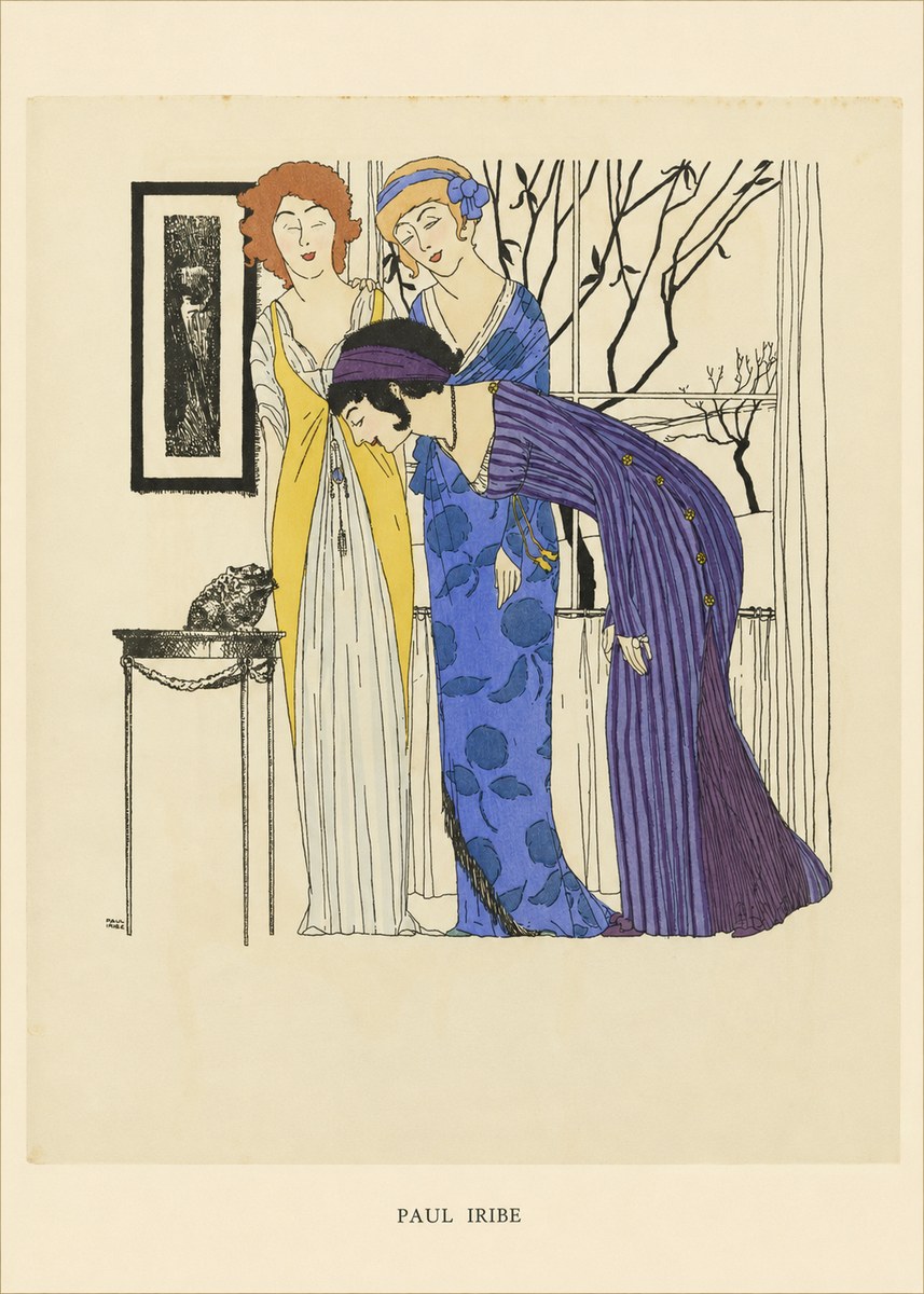 Paul Iribe Three Women and a Frog No5 - Poster