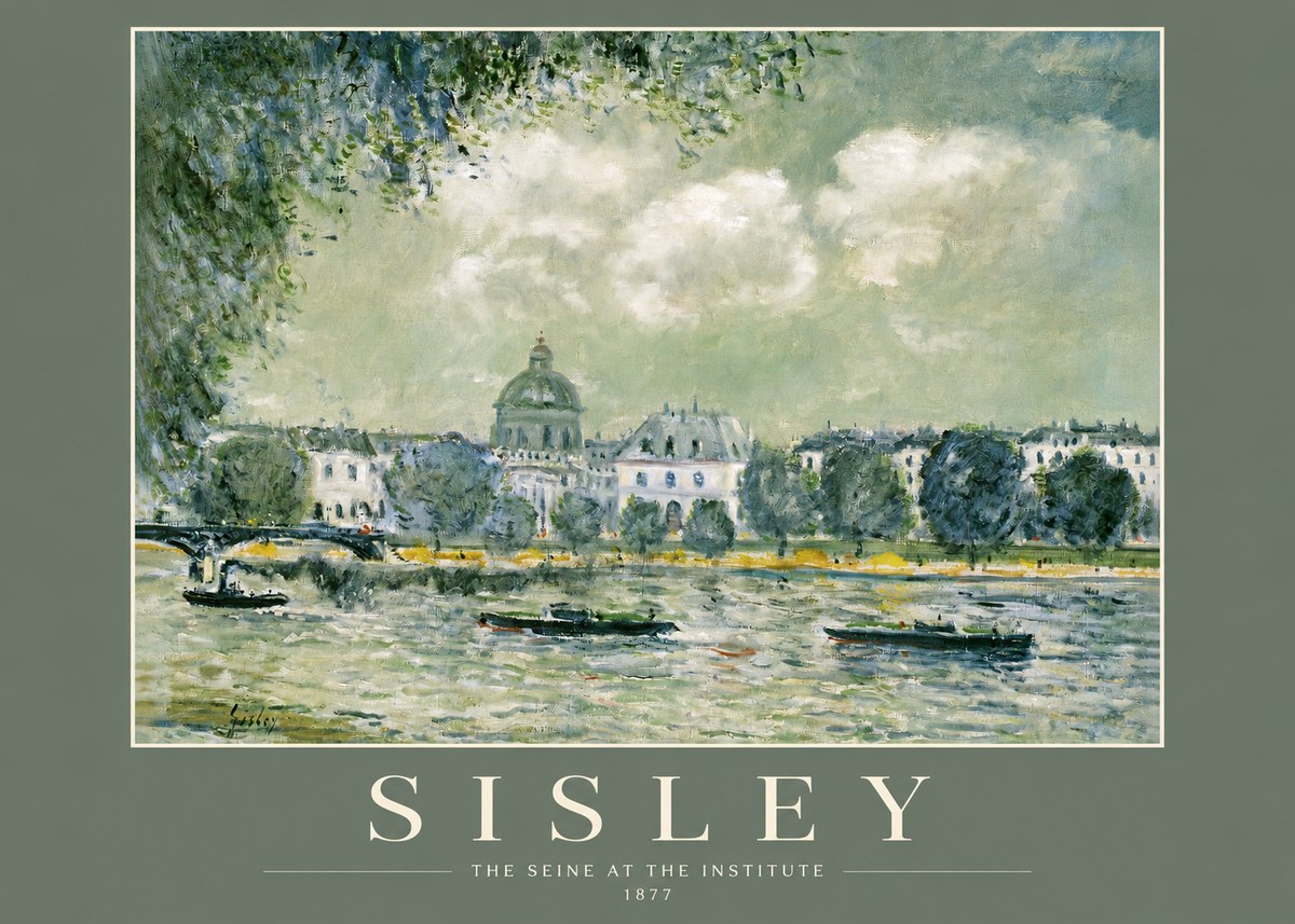 Sisley The Seine at the Institute No2 - Poster