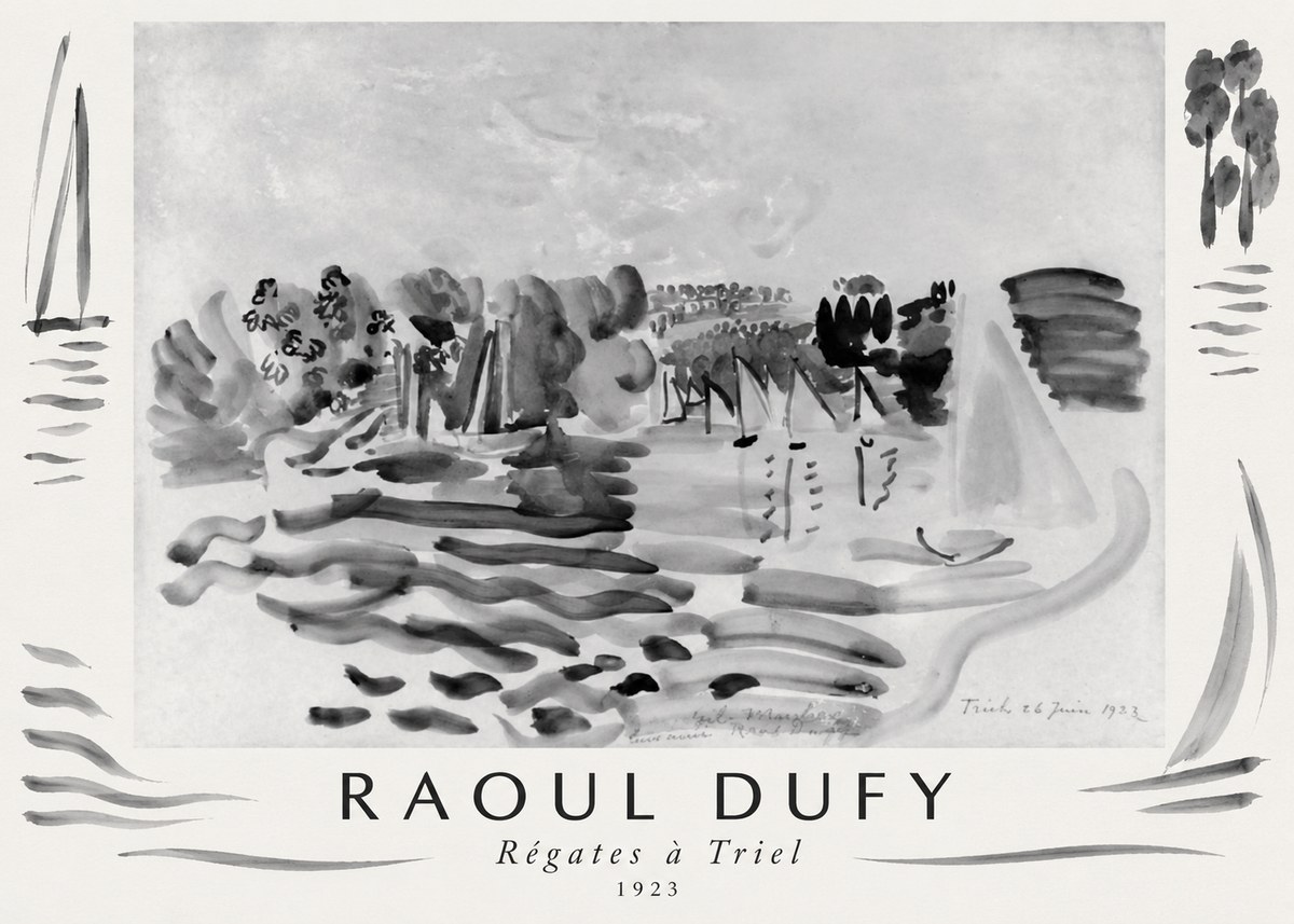 Raoul Dufy Régates À Triel No1 - Poster