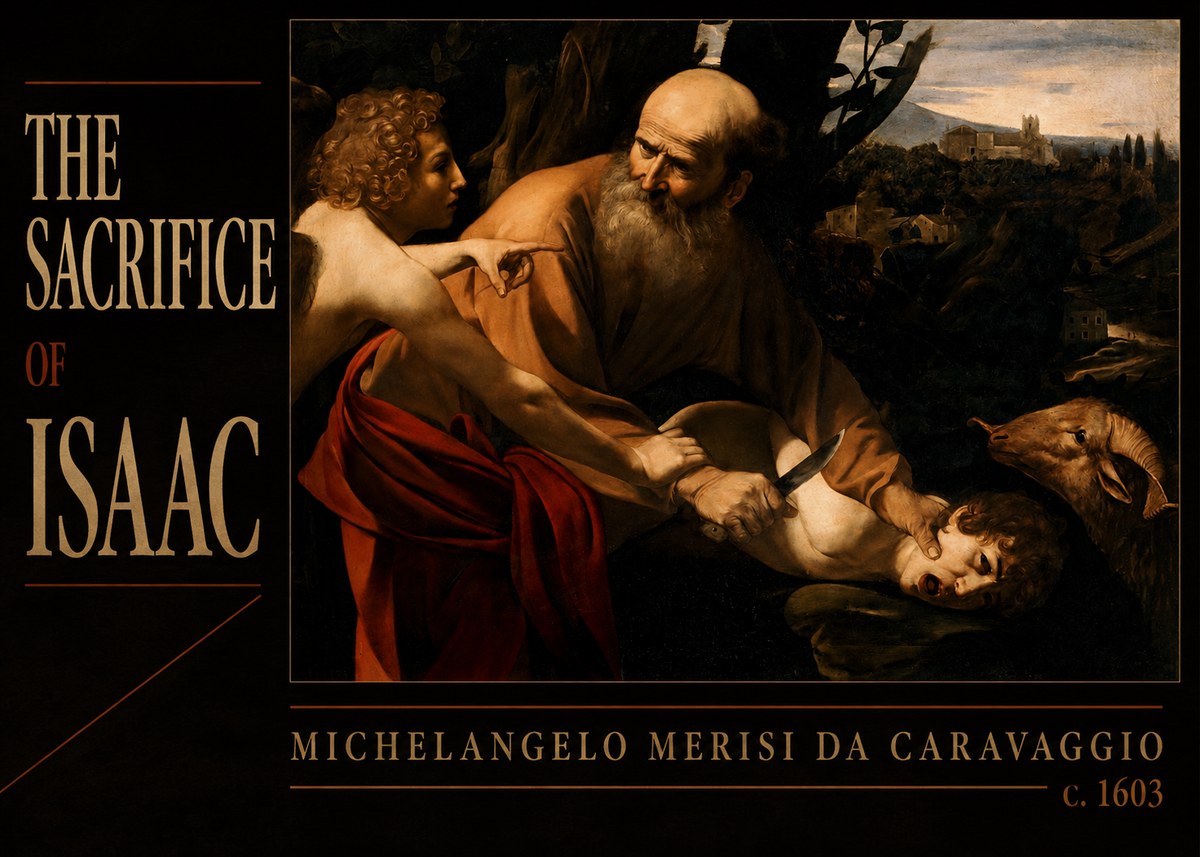 Michelangelo Merisi da Caravaggio The Sacrifice of Isaac I No6 - Poster