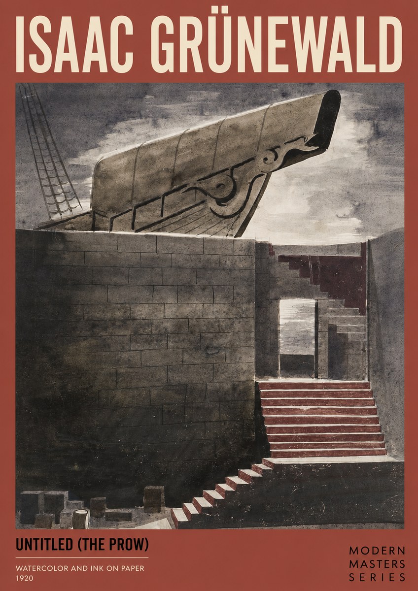 Isaac Grünewald Untitled (the Prow) No2 - Poster