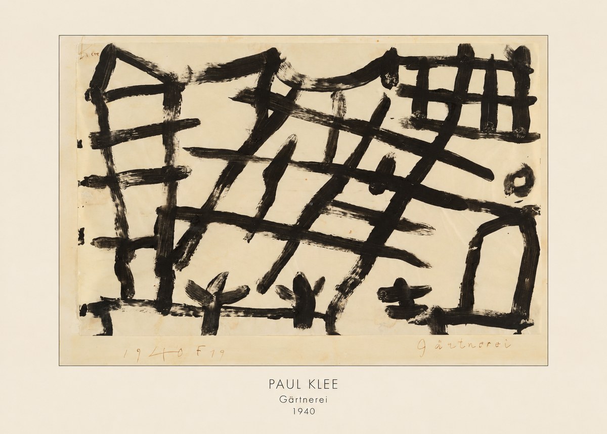 Paul Klee Gärtnerei No4 - Poster