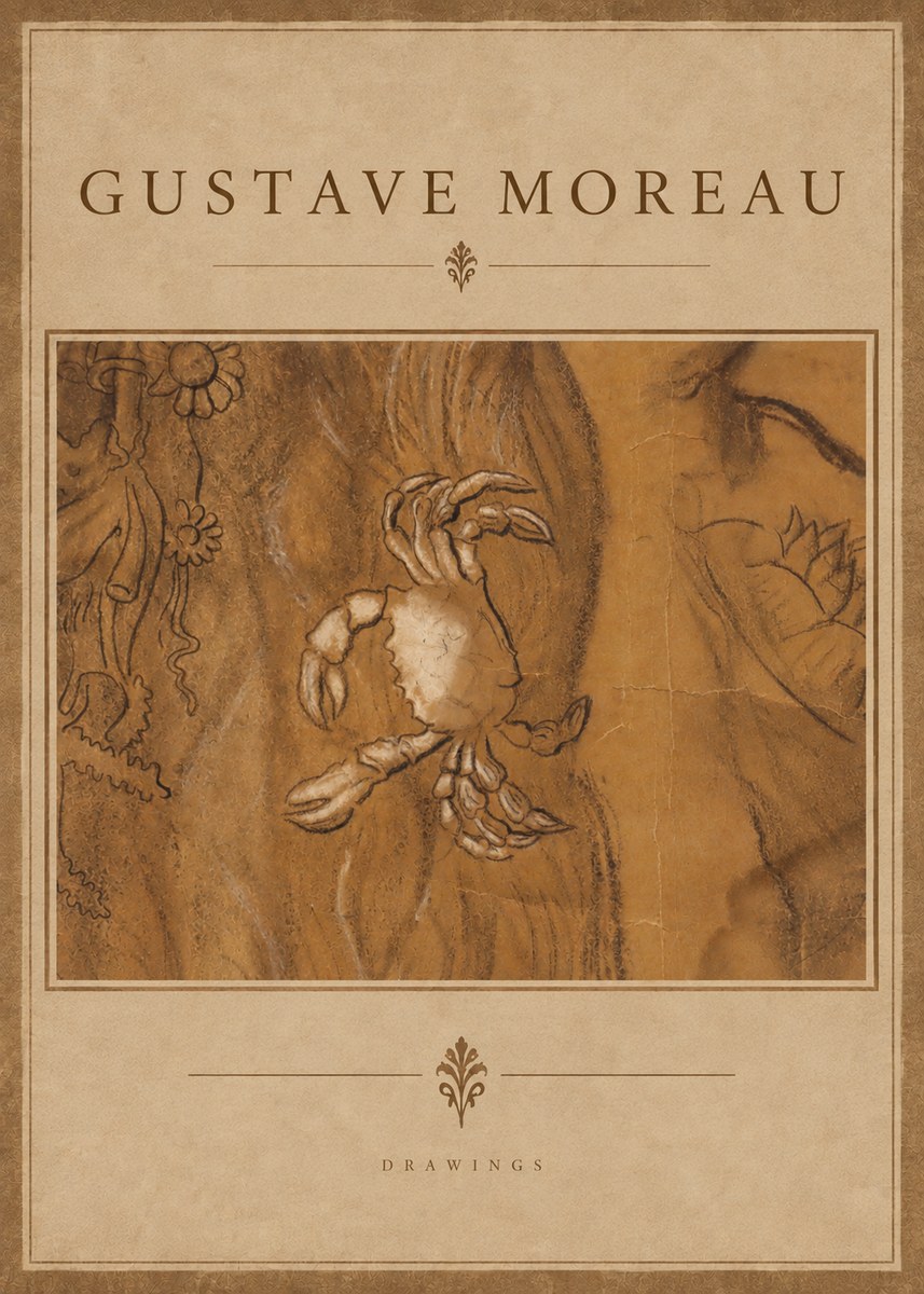 Gustave Moreau Crab Study No4 - Poster