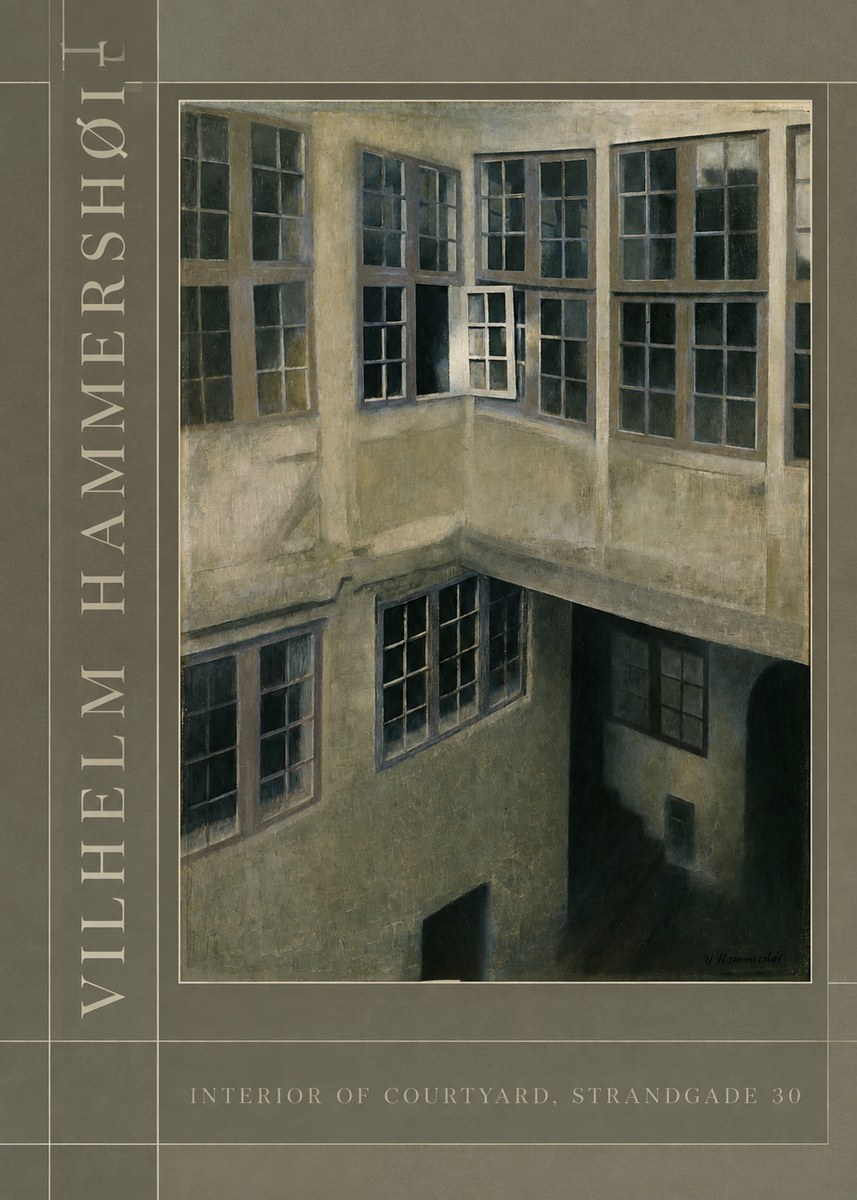Vilhelm Hammershøi Interior of Courtyard, Strandgade 30 No2 - Poster