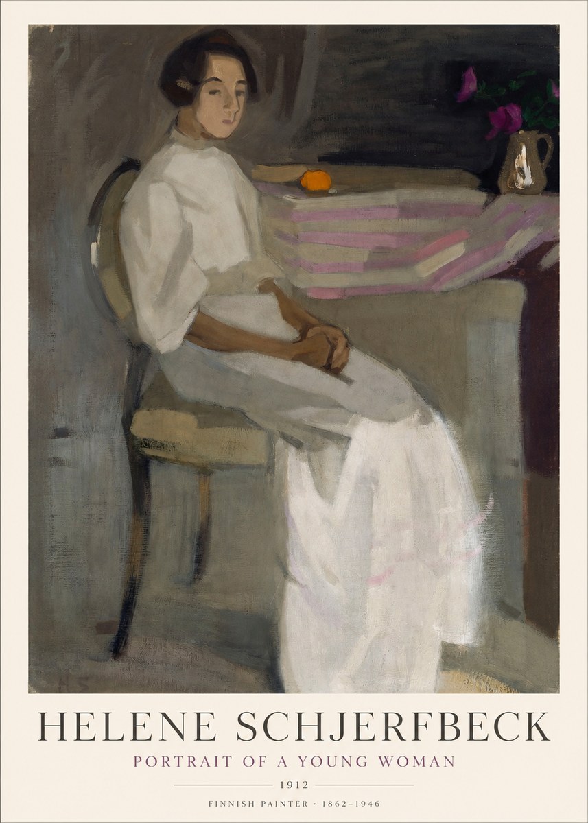 Helene Schjerfbeck Portrait of a Young Woman No1 - Poster