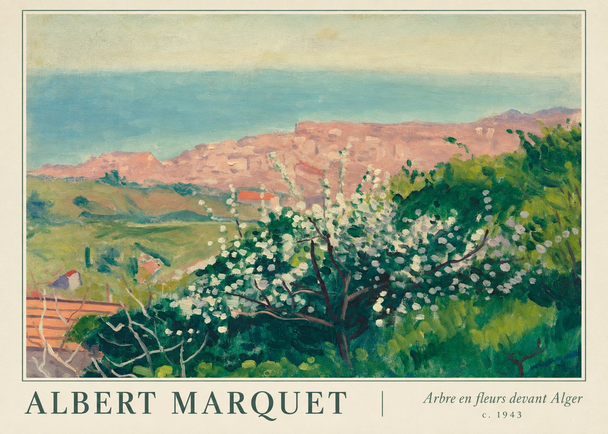 Albert Marquet Arbre En Fleurs Devant Alger No1 - Poster