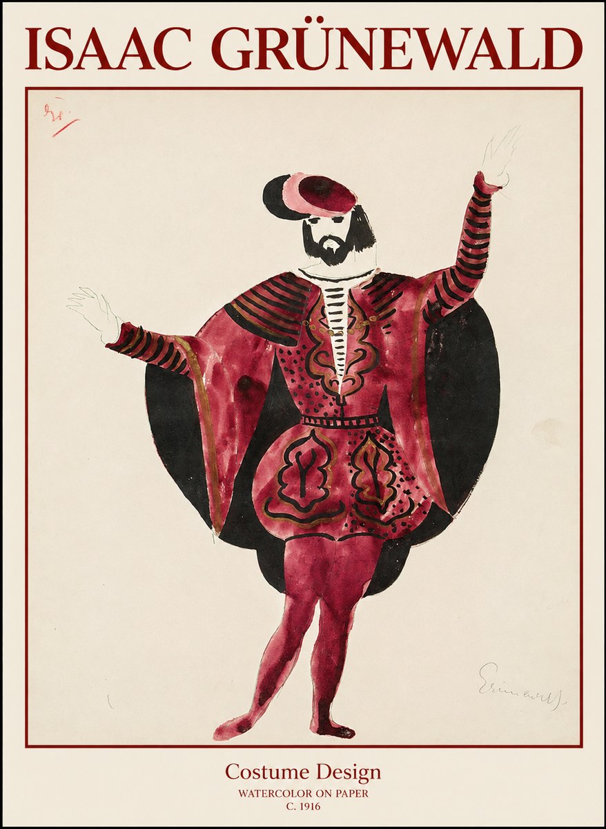 Isaac Grünewald Costume Design II No1 - Poster