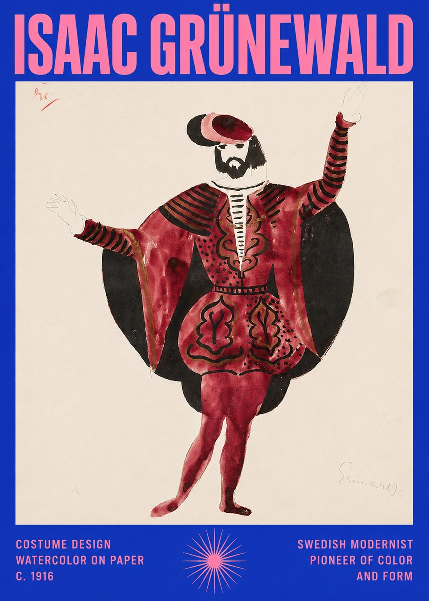 Isaac Grünewald Costume Design II No2 - Poster