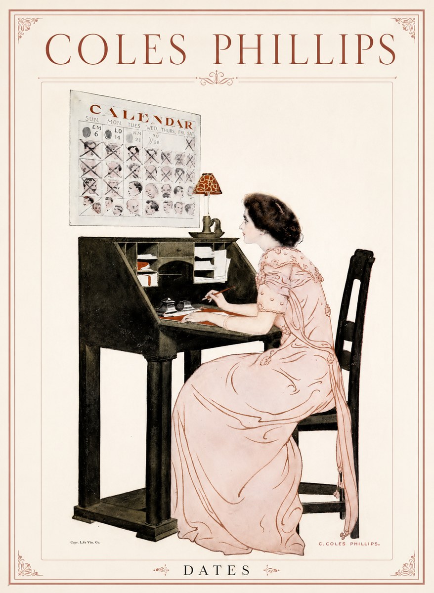 Coles Phillips Dates No1 - Poster