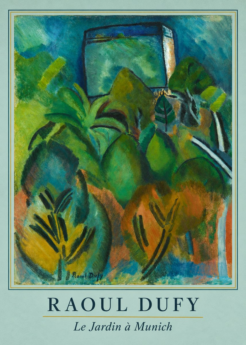 Raoul Dufy Le Jardin À Munich No3 - Poster