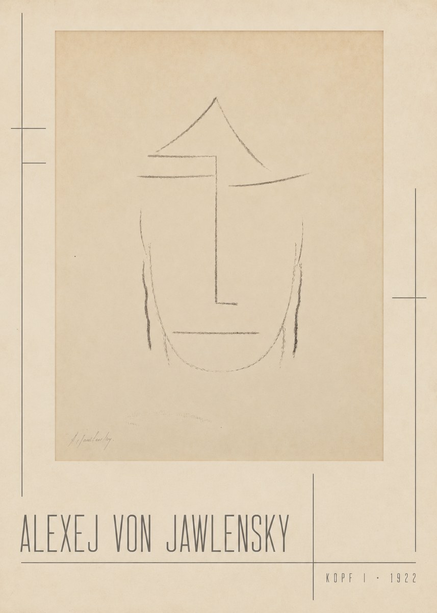 Alexej von Jawlensky Kopf I No2 - Poster