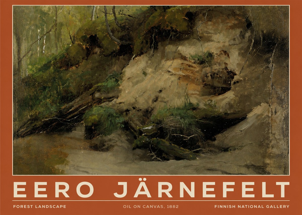 Eero Järnefelt Forest Landscape I No3 - Poster