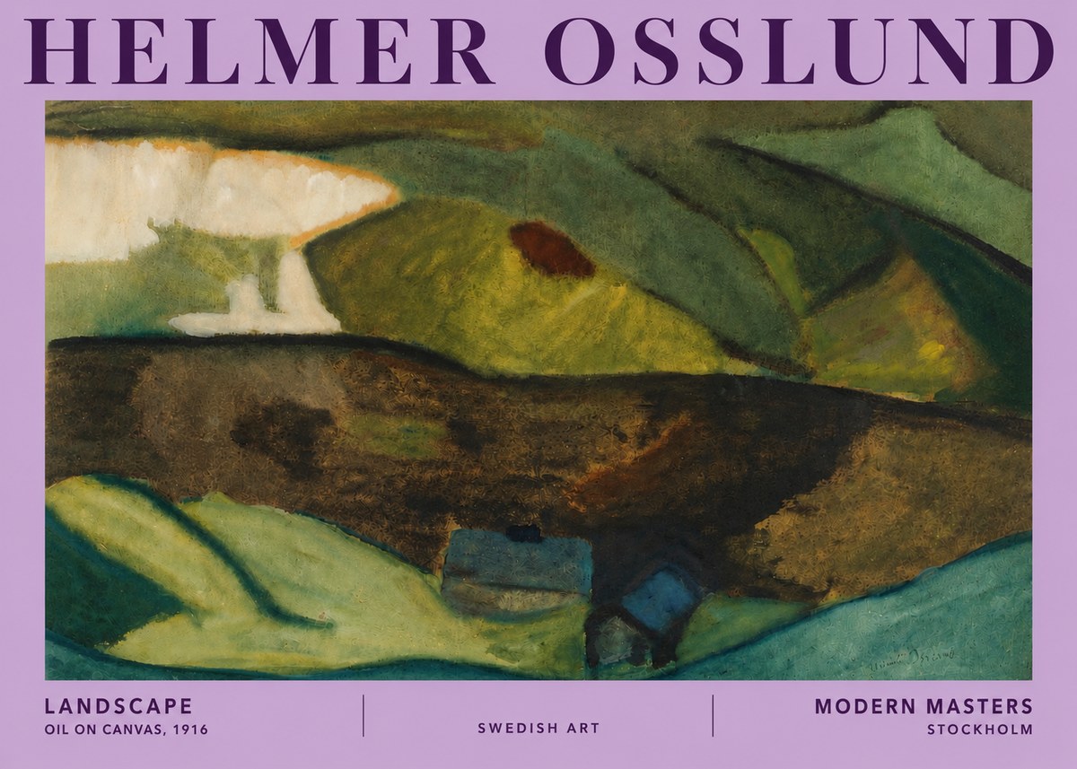Helmer Osslund Landscape No5 - Poster