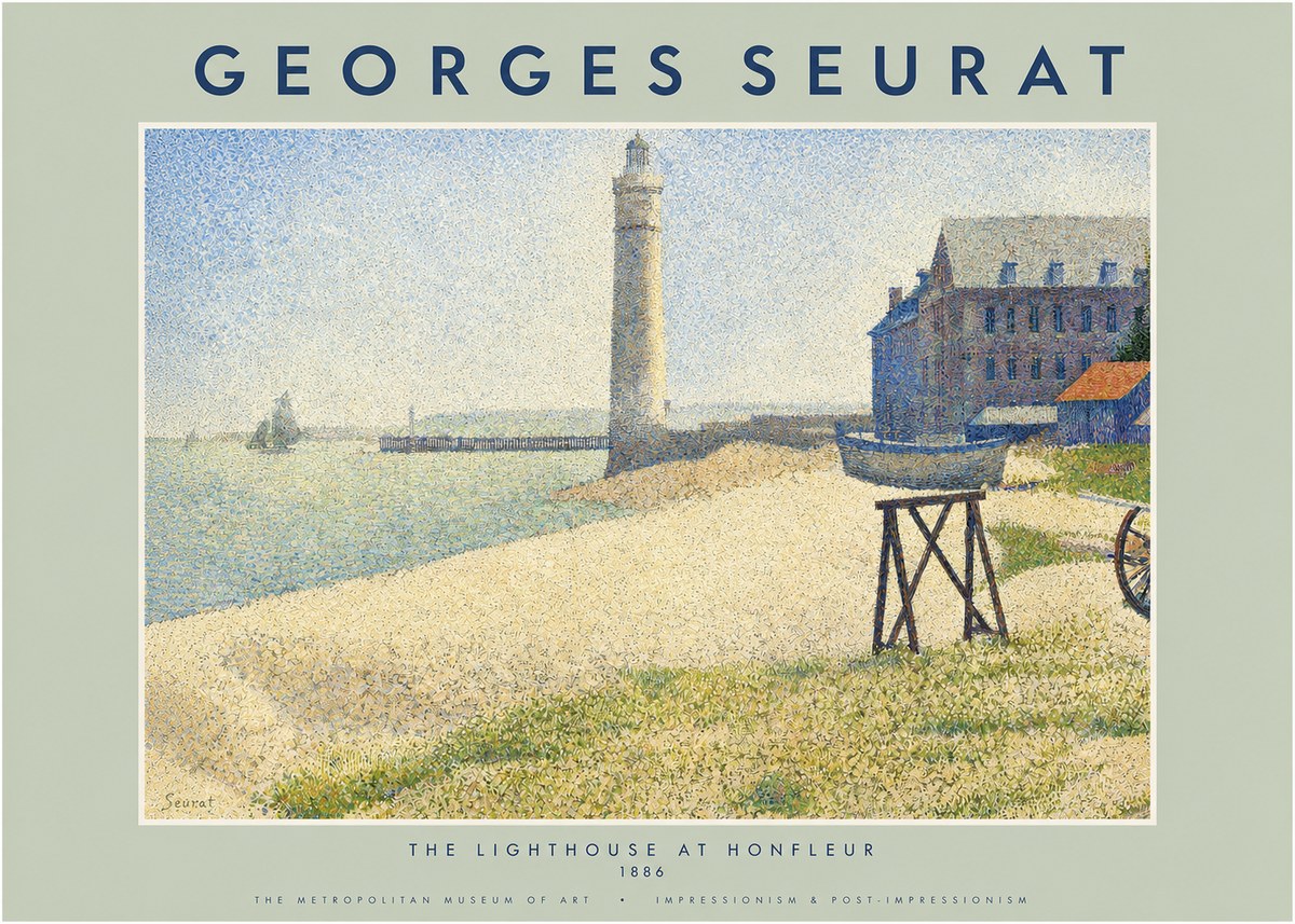 Seurat The Lighthouse at Honfleur No2 - Poster